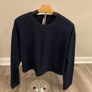 90 Degree By Reflex Dark Blue Long Sleeve Sweater